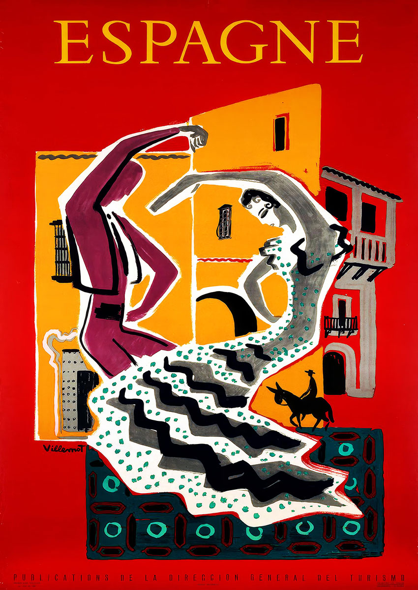 Vibrant Spanish Dance Artwork Canvas Print & Poster Wall Art - AI PRINT LAB